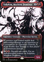 Solphim, Mayhem Dominus (ONE-312) - mythic: (Showcase) (Borderless) - Foil