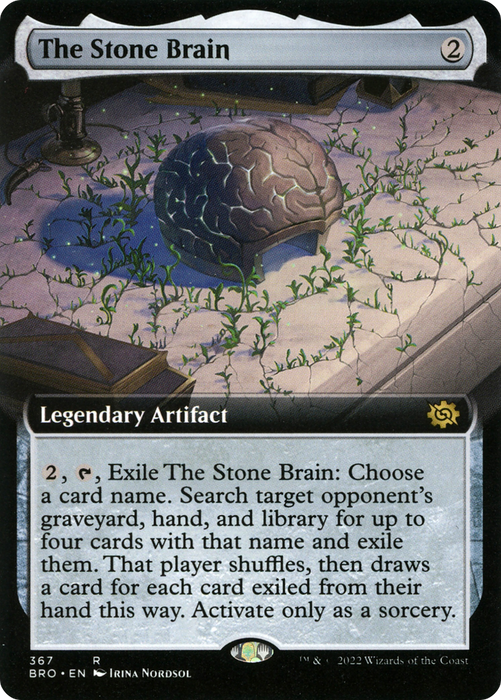 The Stone Brain (BRO-367) - rare: (Extended Art) - Foil