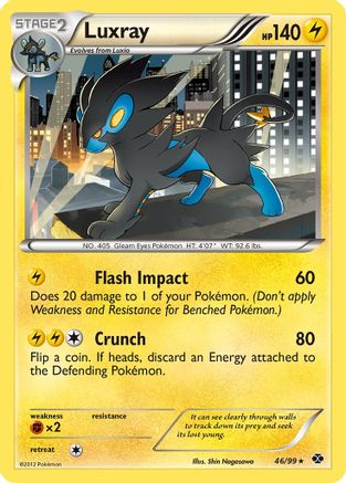 Luxray (046) - ND  - Holo Rare - Reverse Holofoil