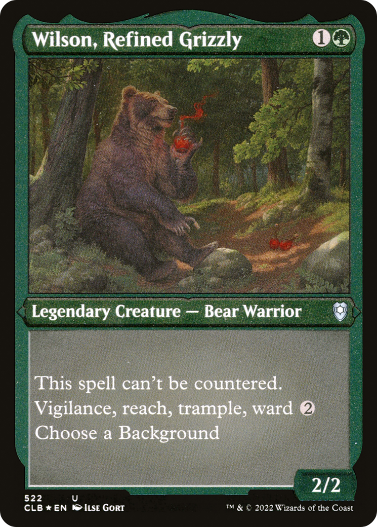 Wilson, Refined Grizzly (CLB-522) - uncommon - Etched Foil