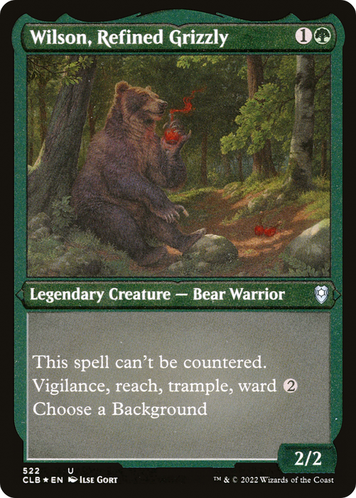 Wilson, Refined Grizzly (CLB-522) - uncommon - Etched Foil