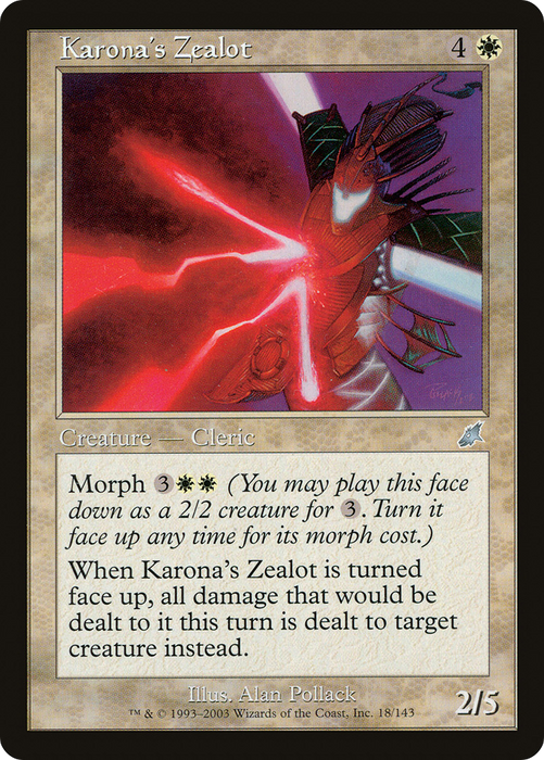Karona's Zealot (SCG-018) - uncommon - Foil