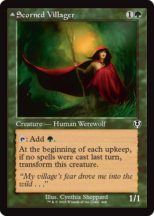 Scorned Villager // Moonscarred Werewolf (INR-468) - common - Foil