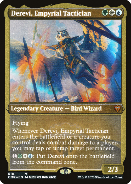 Derevi, Empyrial Tactician (CMR-518) - mythic - Etched Foil