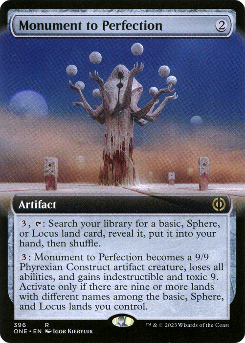 Monument to Perfection (ONE-396) - rare: (Extended Art) - Foil