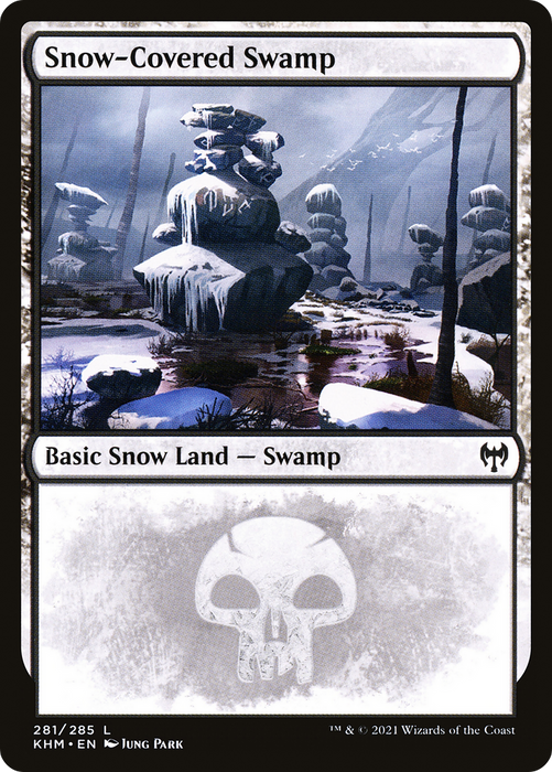 Snow-Covered Swamp (KHM-281) - common: (snow) - Foil