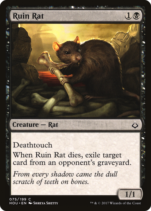 Ruin Rat (HOU-075) - common - Foil