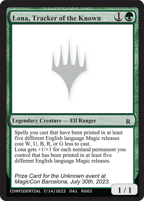 Lona, Tracker of the Known (UNK-RG02C) - rare