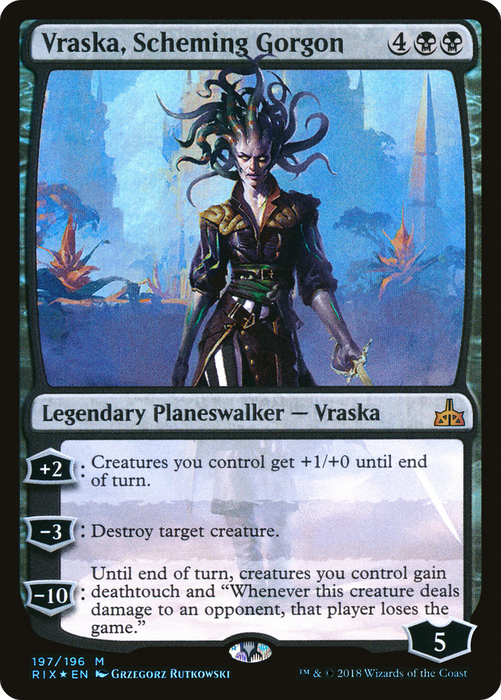 Vraska, Scheming Gorgon (RIX-197) - mythic - Foil