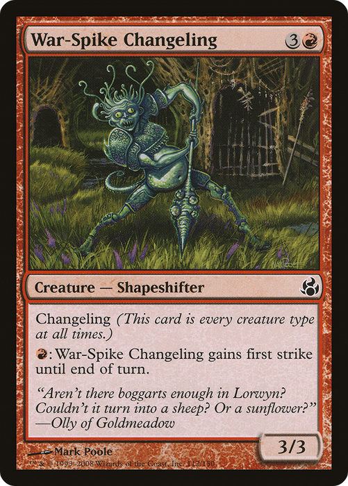 War-Spike Changeling (MOR-112) - common - Foil