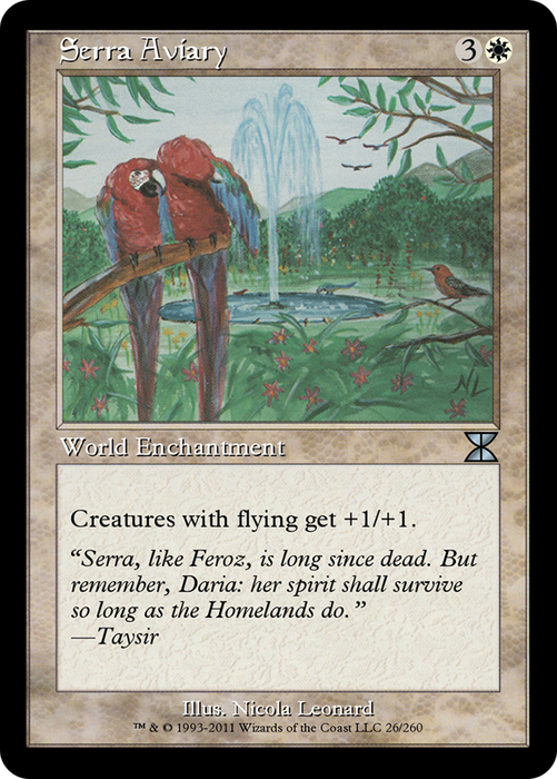 Serra Aviary (ME4-026) - uncommon - Foil
