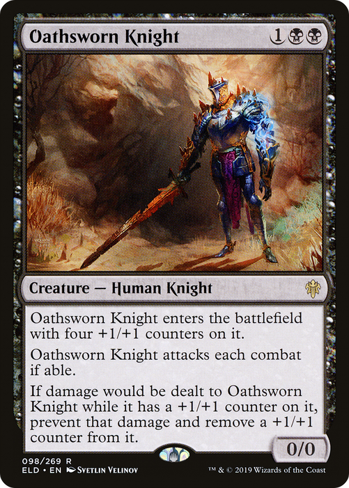 Oathsworn Knight (ELD-098) - rare - Foil