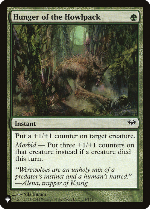 Hunger of the Howlpack (LIST-DKA-119) - common