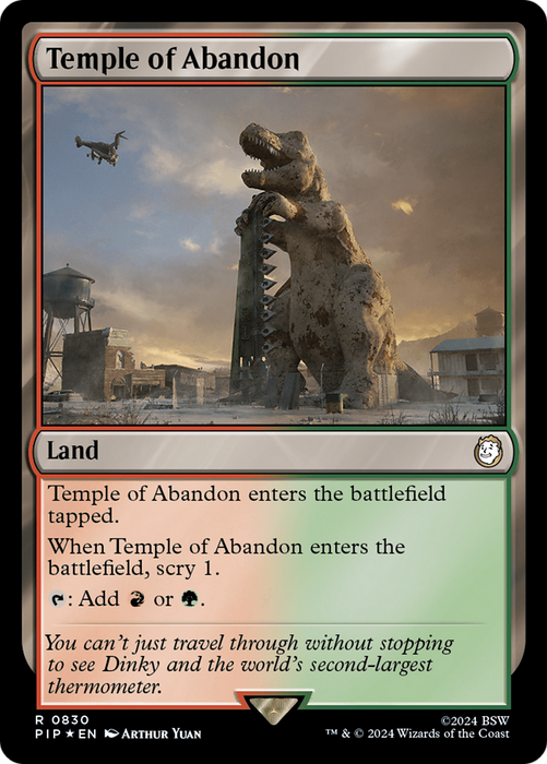 Temple of Abandon (PIP-830) - rare - Foil