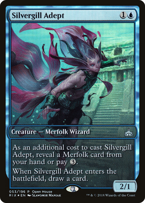 Silvergill Adept (OHP-053) - uncommon - Foil