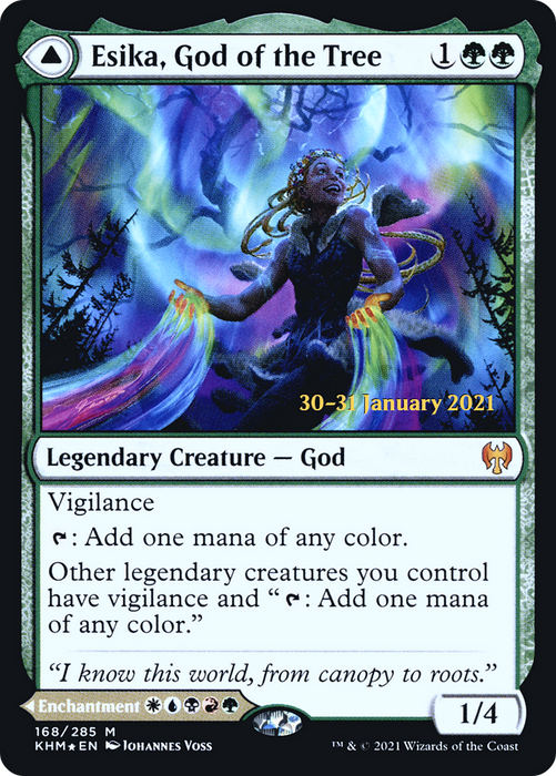 Esika, God of the Tree // The Prismatic Bridge (PRE-168S) - mythic - Foil