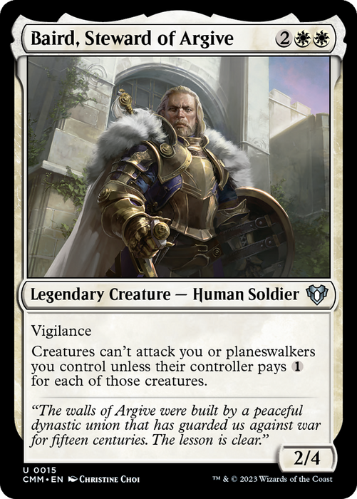 Baird, Steward of Argive (CMM-015) - uncommon - Foil
