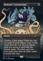 Demonic Consultation (SLD-1127) - rare (Borderless) - Foil
