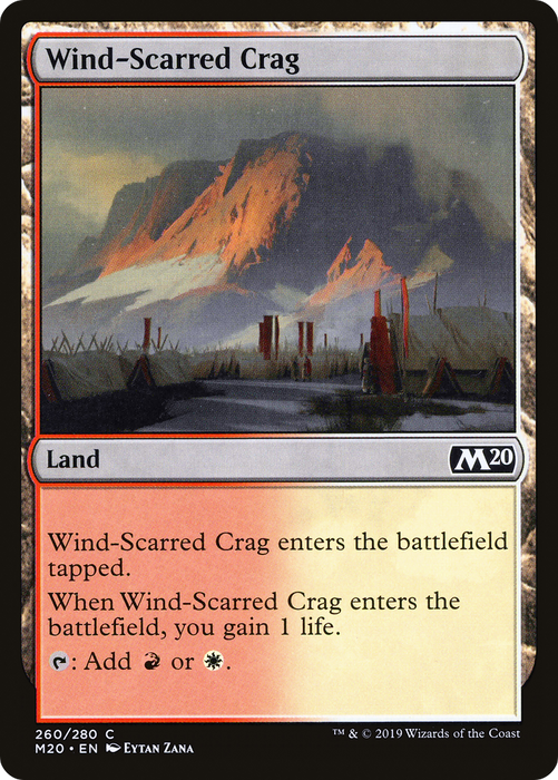 Wind-Scarred Crag (M20-260) - common - Foil