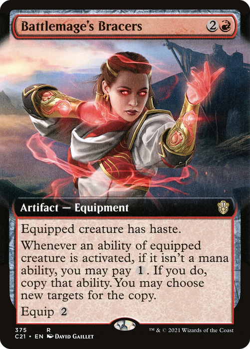 Battlemage's Bracers (C21-375) - rare: (Extended Art)