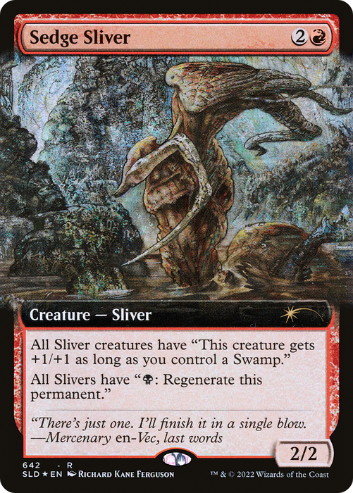 Sedge Sliver (SLD-642) - rare: (Extended Art) - Foil