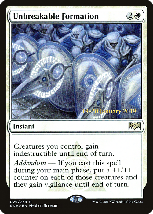 Unbreakable Formation (PRE-29S) - rare - Foil