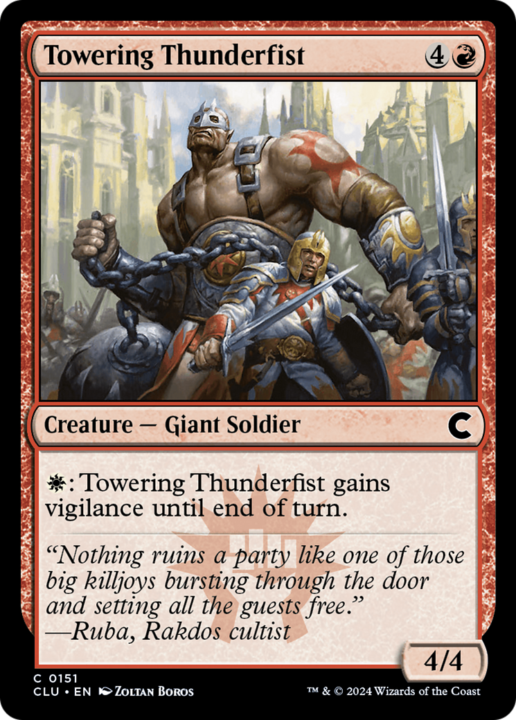 Towering Thunderfist (CLU-151) - common