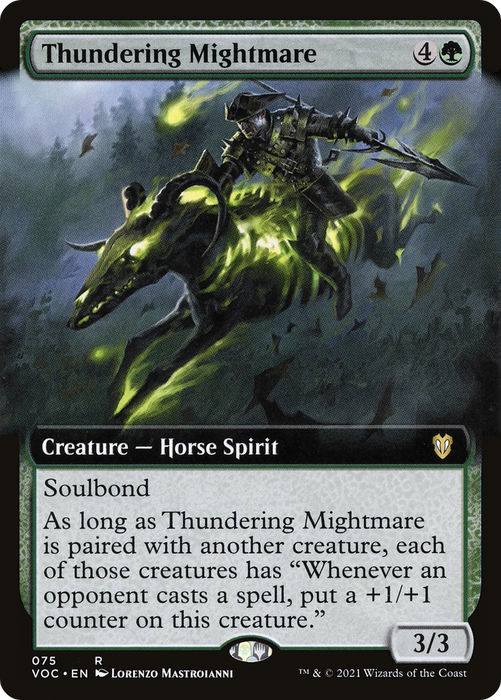 Thundering Mightmare (VOC-075) - rare: (Extended Art)