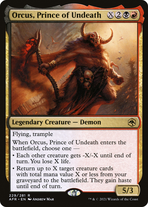 Orcus, Prince of Undeath (AFR-229) - rare