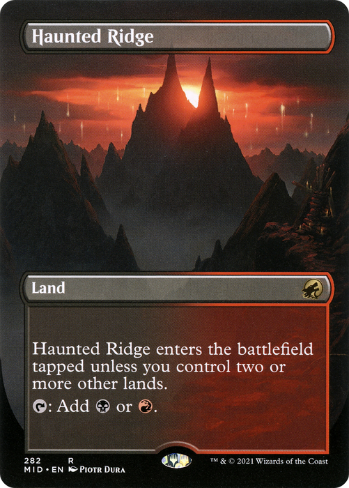 Haunted Ridge (MID-282) - rare (Borderless) - Foil