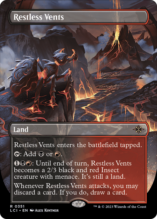 Restless Vents (LCI-351) - rare (Borderless) - Foil