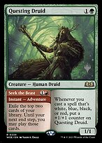 Questing Druid // Seek the Beast (PPWOE-234P) - rare