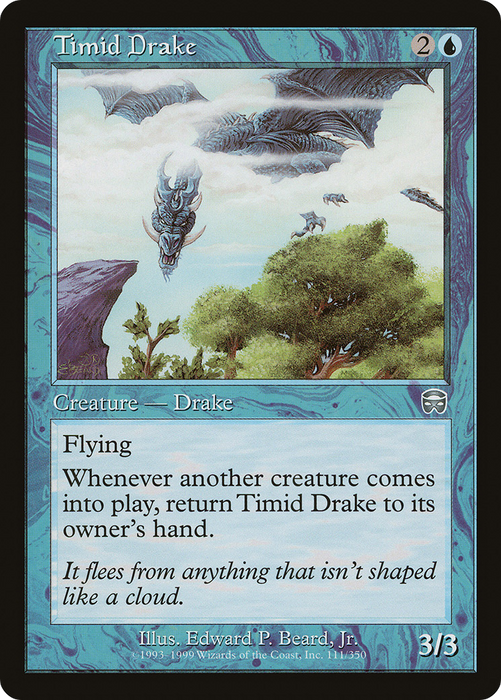 Timid Drake (MMQ-111) - uncommon - Foil