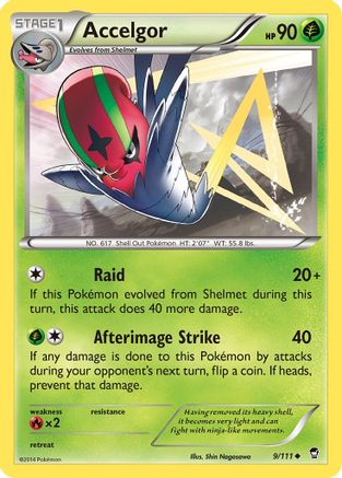 Accelgor (009) - XFF  - Uncommon - Reverse Holofoil