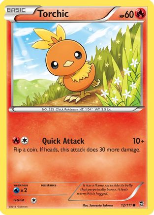 Torchic (012/111) - XFF  - Common - Reverse Holofoil