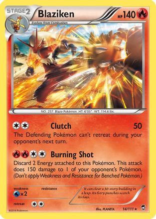 Blaziken (014/111) - XFF  - Holo Rare - Holofoil