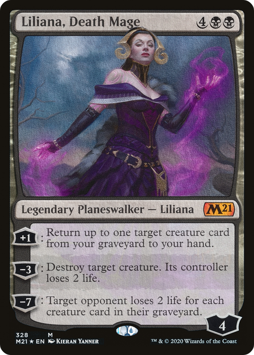 Liliana, Death Mage (M21-328) - mythic - Foil
