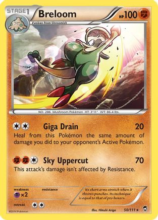 Breloom (050/111) - XFF  - Rare - Reverse Holofoil