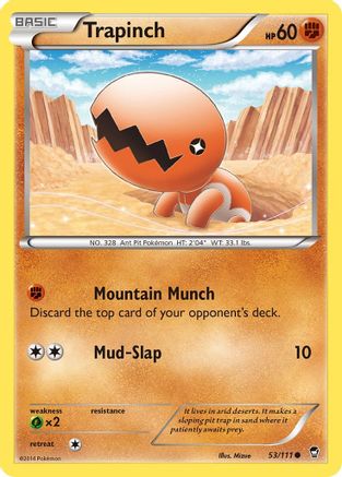 Trapinch (053) - XFF  - Common - Reverse Holofoil