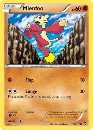 Mienfoo (056) - XFF  - Common - Reverse Holofoil
