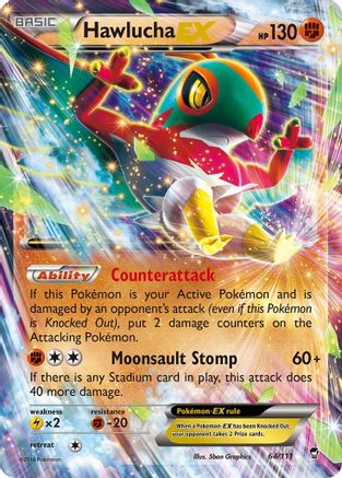 Hawlucha EX (064/111) - XFF  - Ultra Rare - Holofoil