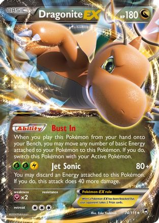 Dragonite EX (074/111) - XFF  - Ultra Rare - Holofoil