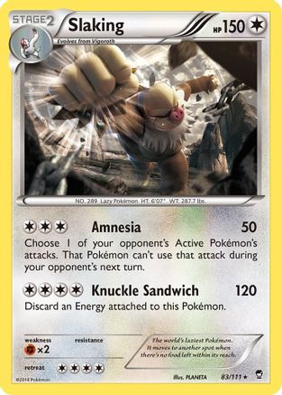 Slaking (083/111) - XFF  - Holo Rare - Holofoil