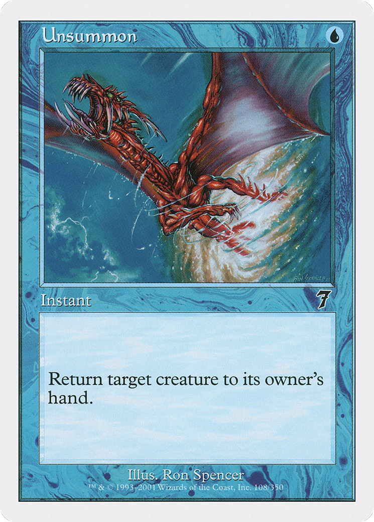 Unsummon (7ED-108) - common