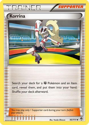 Korrina (095/111) - XFF  - Uncommon - Reverse Holofoil