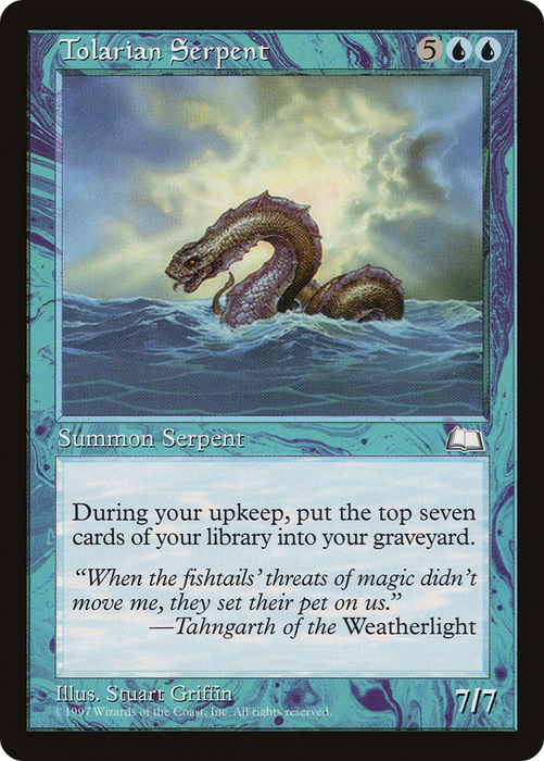 Tolarian Serpent (WTH-057) - rare