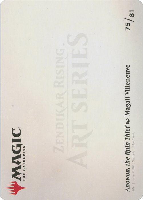 Anowon, the Ruin Thief // Anowon, the Ruin Thief (AZNR-075) - common (Borderless) - Foil