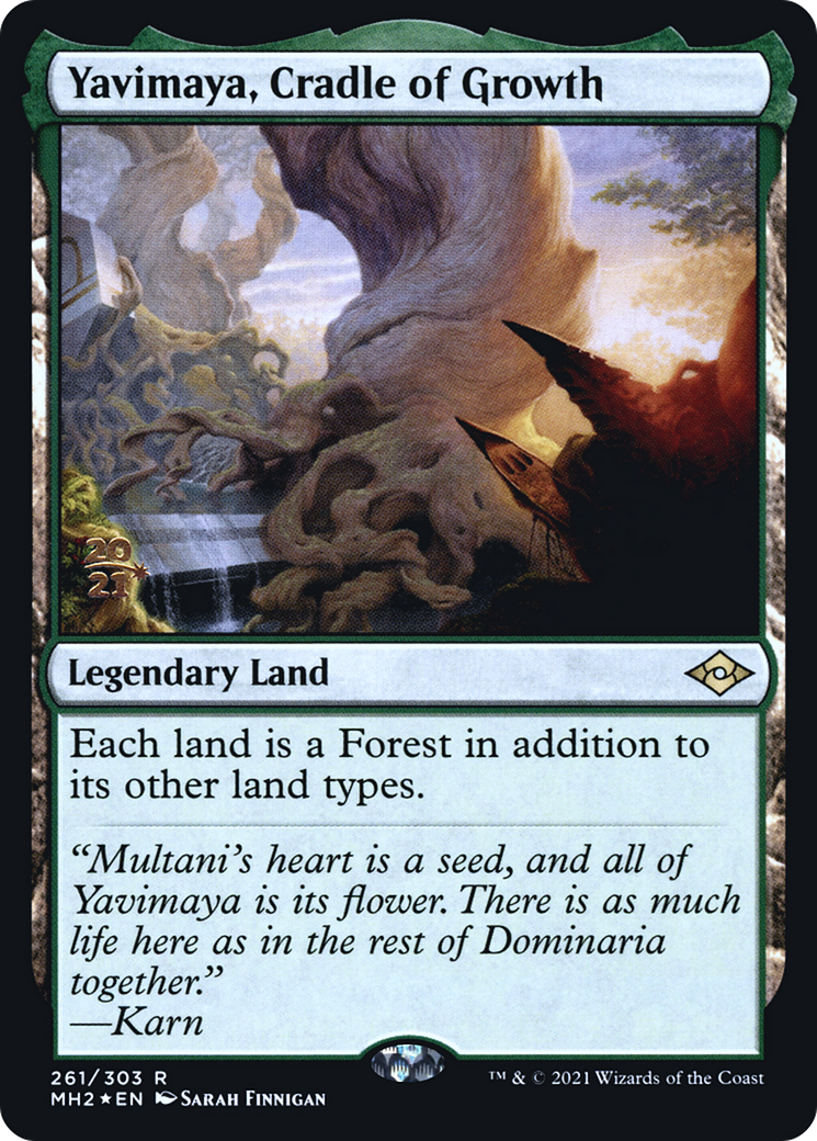 Yavimaya, Cradle of Growth (PRE-261S) - rare - Foil