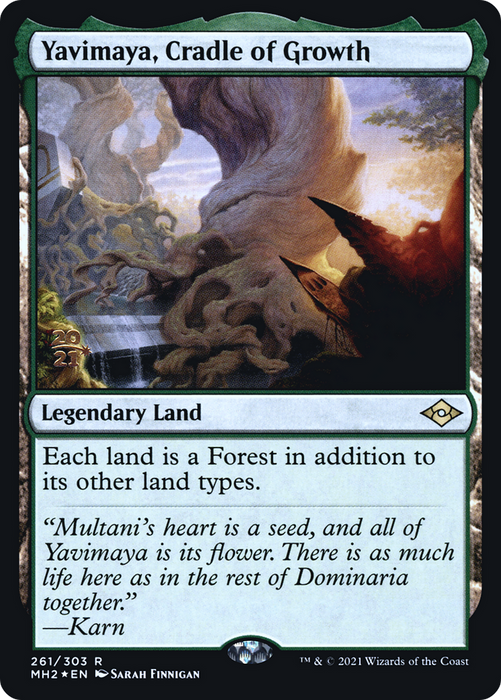 Yavimaya, Cradle of Growth (PRE-261S) - rare - Foil