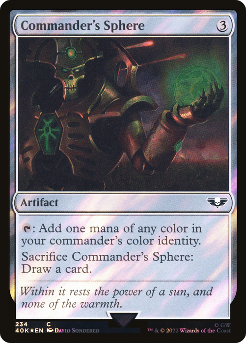 Commander's Sphere (40K-234★) - common - Foil